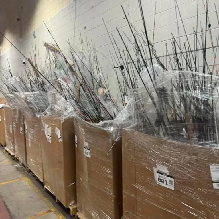 Fishing Gear Wholesale Pallet (120–150 Items), Overstock