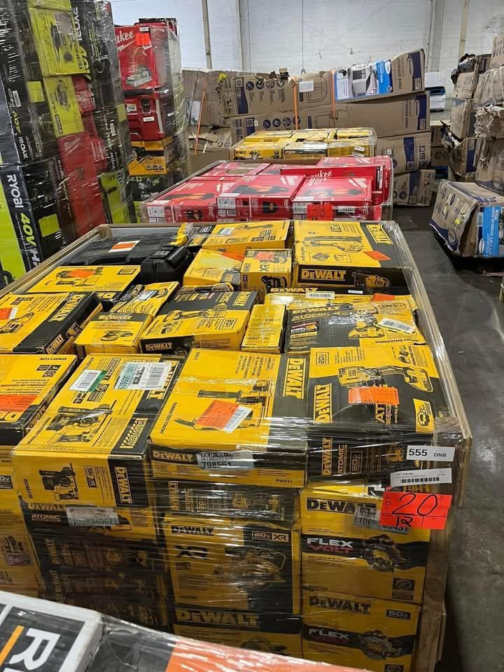 DeWALT Tools Pallet, General Merchandise, Overstock, Wholesale Inventory