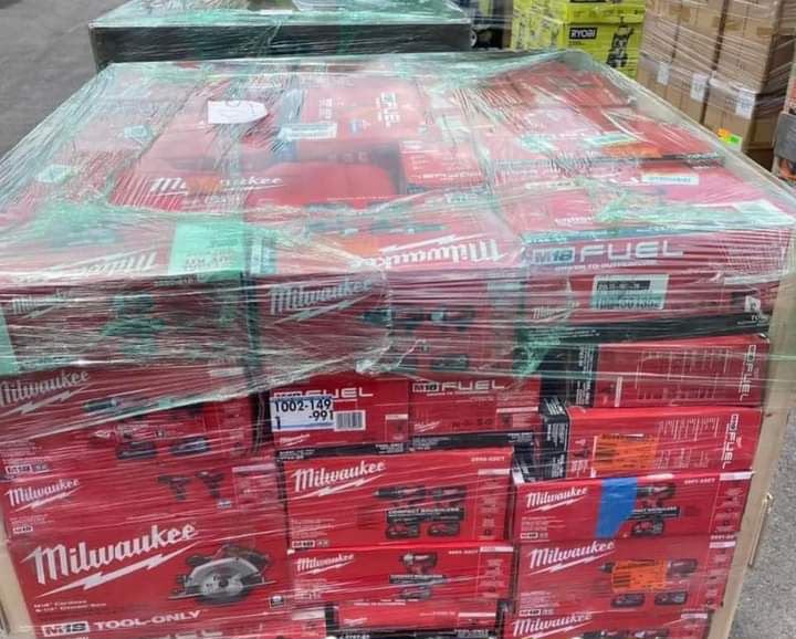 Milwaukee tools Pallet, General Merchandise, Overstock, Wholesale Inventory