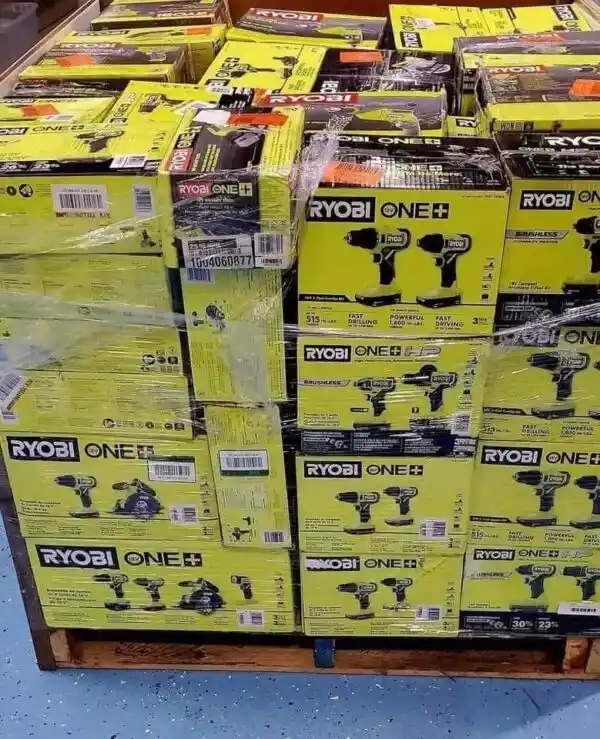 Wholesale Ryobi Tool Pallet (55–70+ Pieces), General Merchandise, Overstock