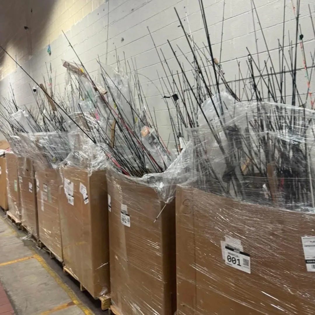 Fishing Gear Pallet, Overstock, Wholesale Inventory