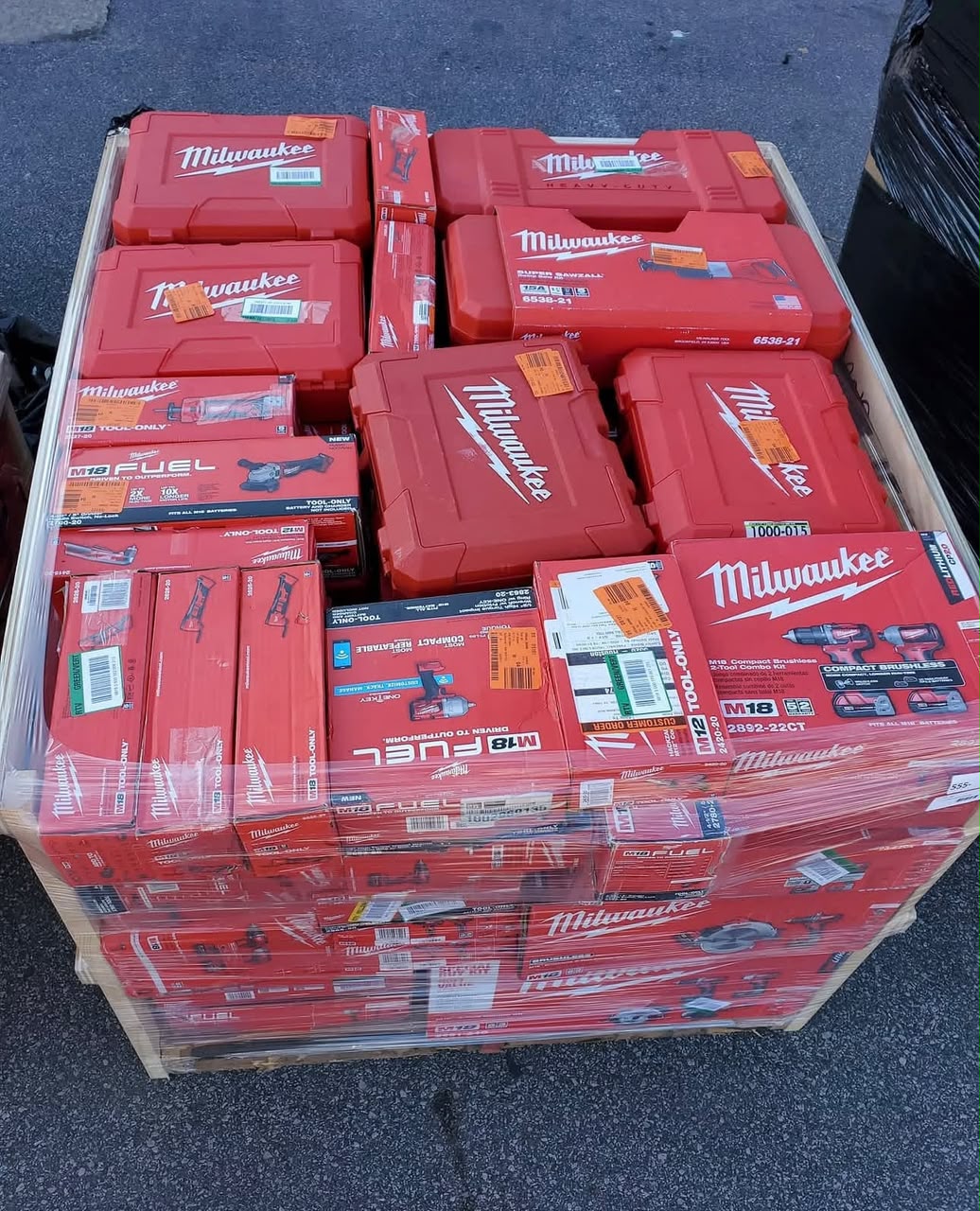 Milwaukee tools Pallet, General Merchandise, Overstock, Wholesale Inventory
