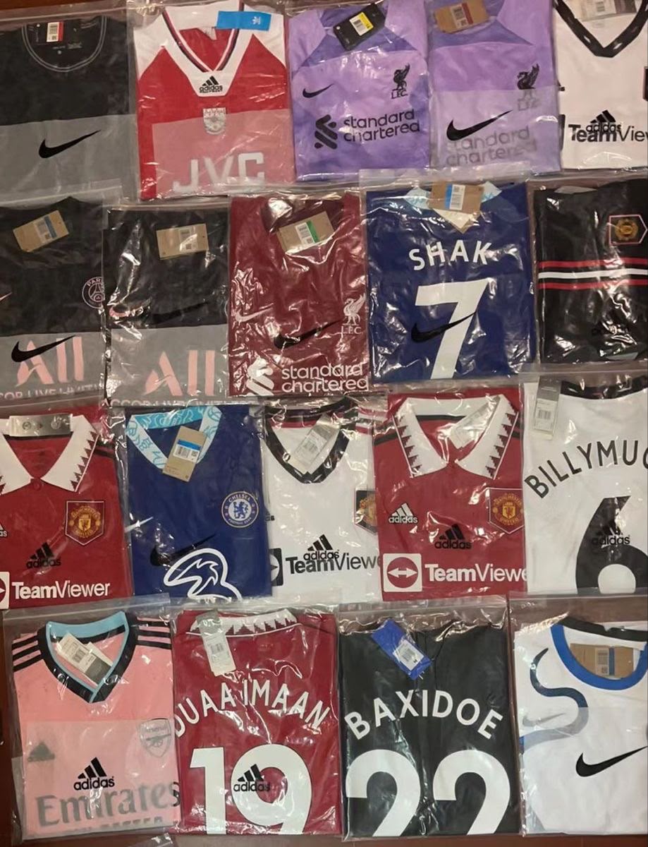 Soccer Jerseys Pallet, Overstock, Wholesale Inventory