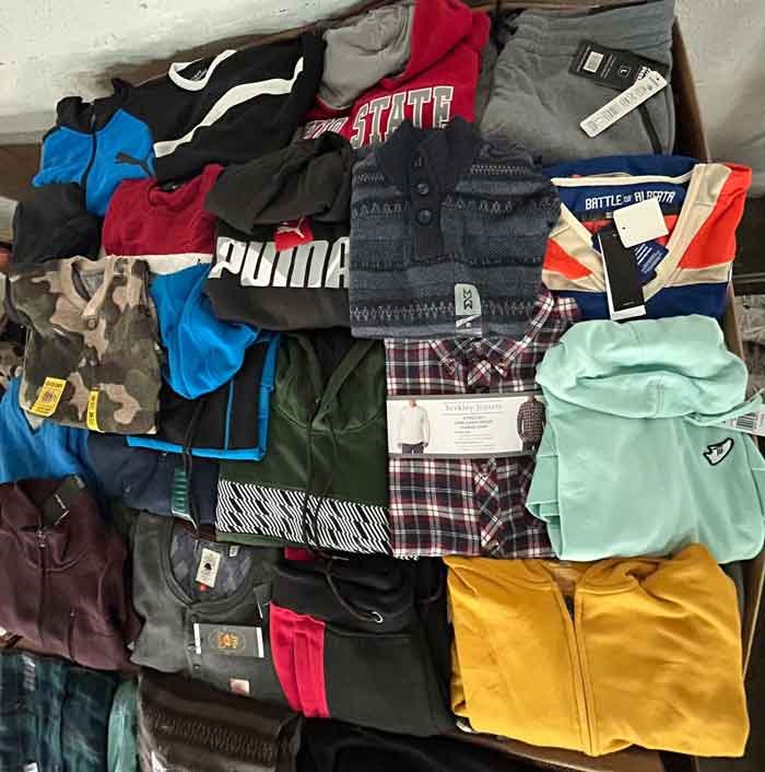 JCP Gentlemen Winter Clothing Liquidation Pallets #402