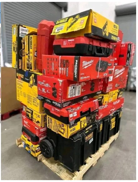 Mixed Tool Pallet (DeWALT & Milwaukee), General Merchandise, Overstock