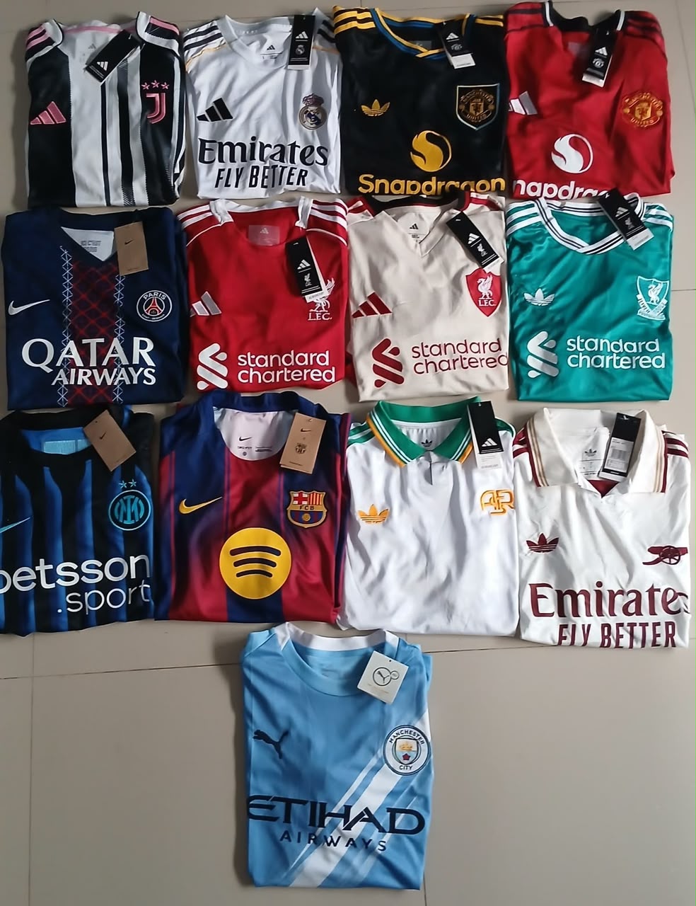 Soccer Jerseys Pallet, Overstock, Wholesale Inventory