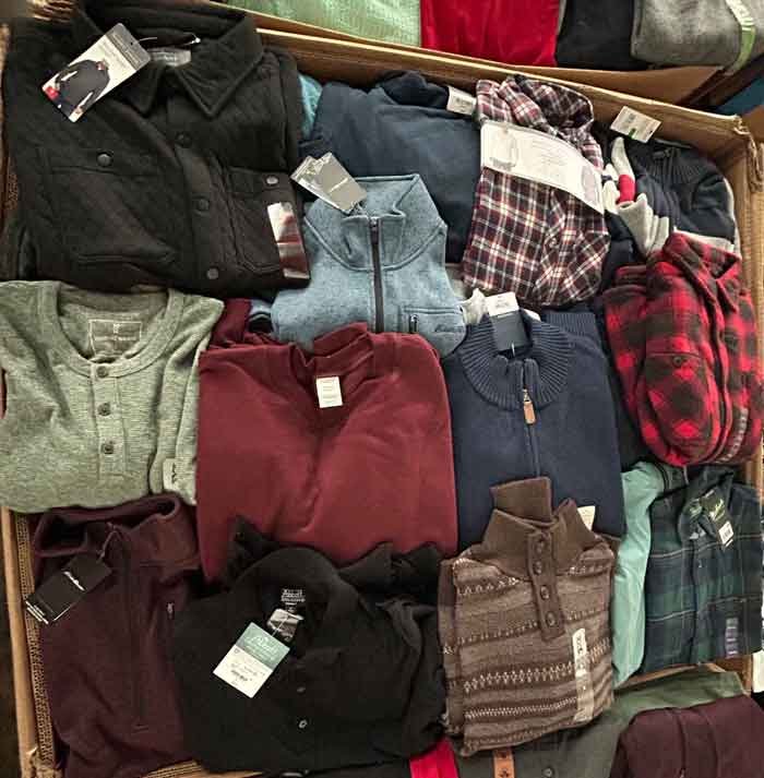 JCP Gentlemen Winter Clothing Liquidation Pallets #402