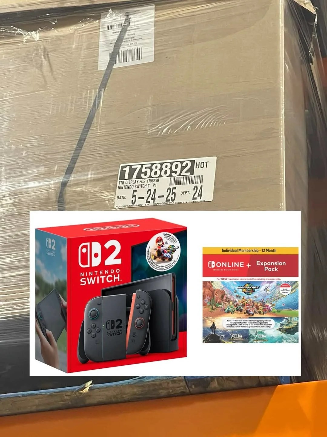 Nintendo Switch Game Pallet, 50-70 Factory-Sealed Titles, Wholesale Inventory