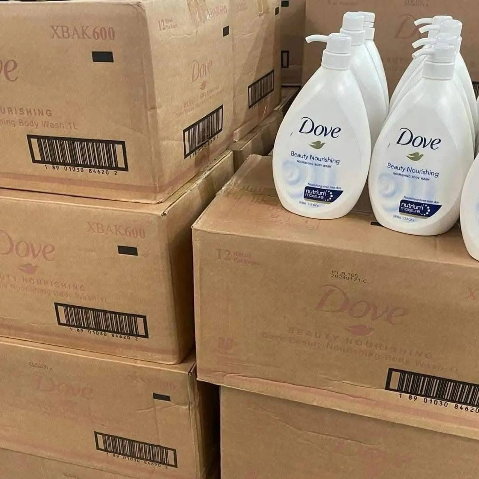 Wholesale Dove Body Wash Pallet for Sale | 200 Bottles Bulk
