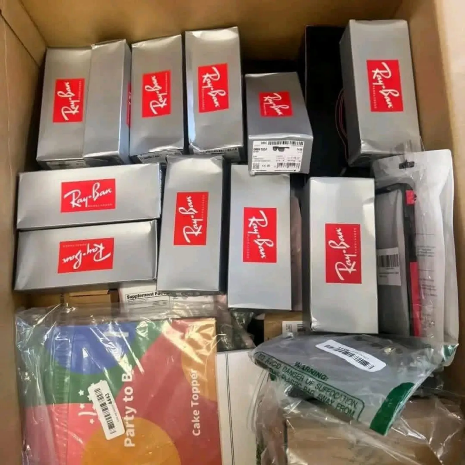 Sunglasses liquidation pallet