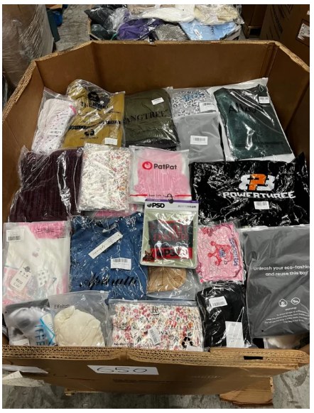 Amazon Premium Clothing 650pcs, Overstock, Bulk Resale Lot